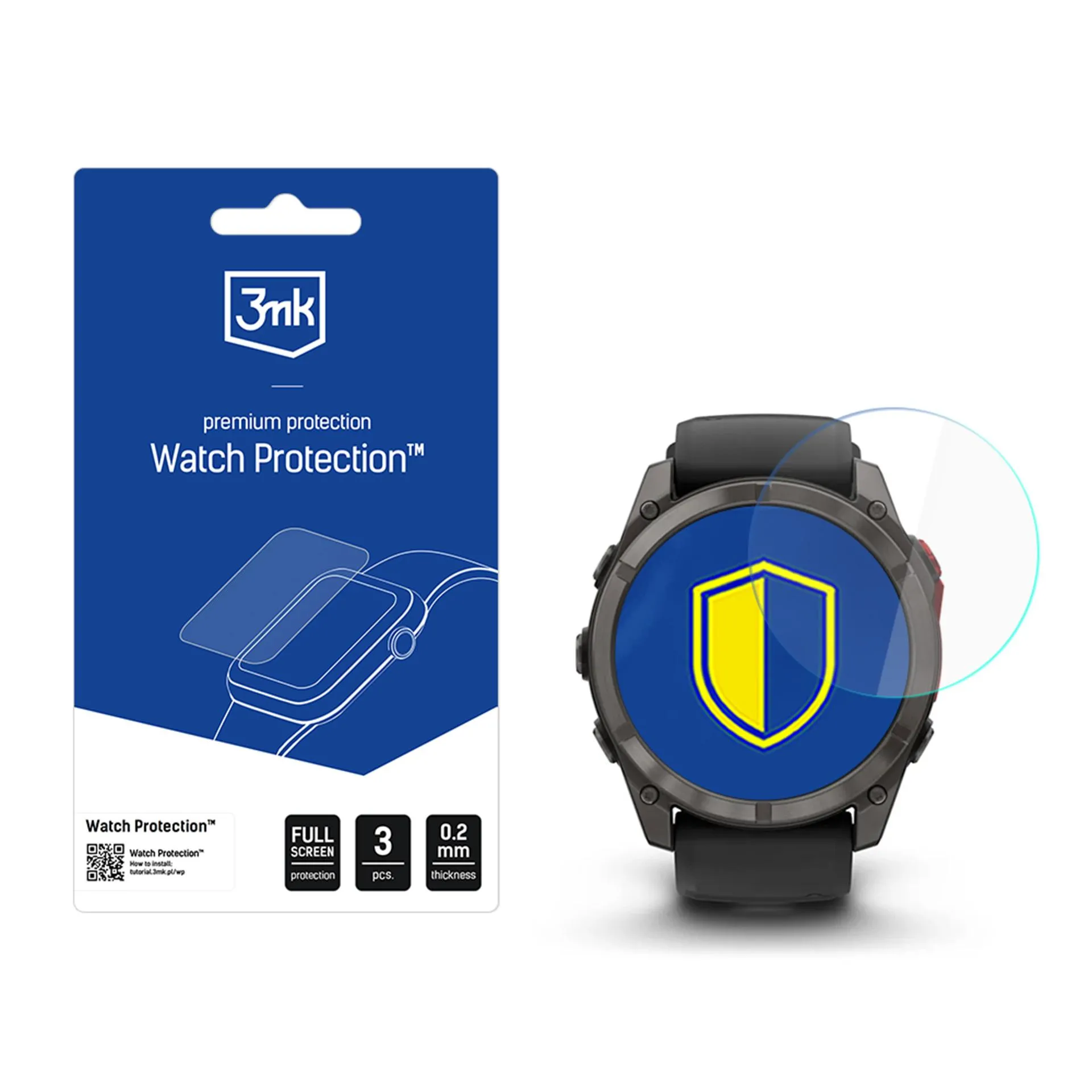Szkło hybrydowe 3mk Watch Protection FlexibleGlass do Garmin Fenix 8 Pro