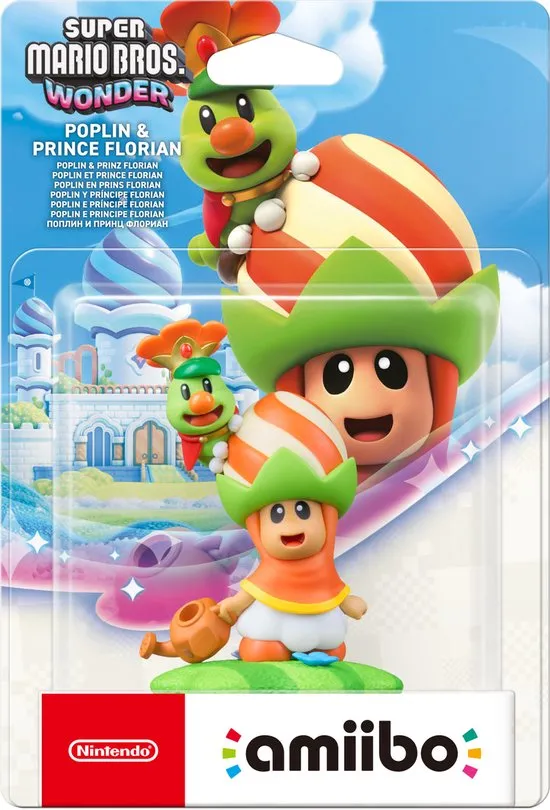Figurka Nintendo amiibo Poplin & Prins Florian - Super Mario Bros. Wonder