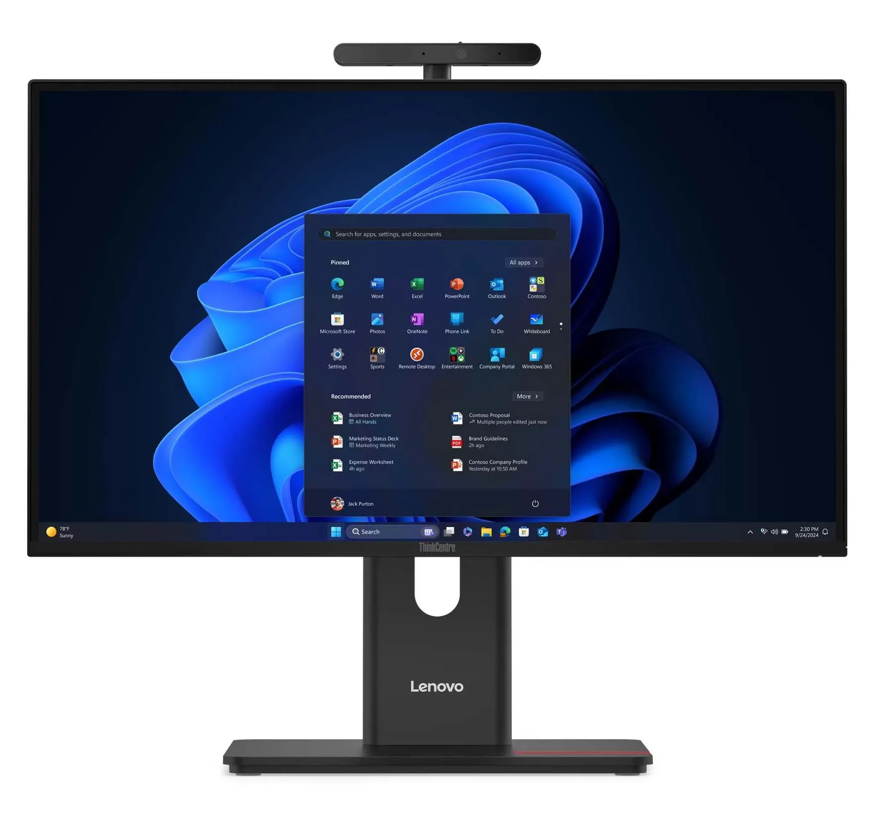 Komputer Lenovo ThinkCentre M90a Gen 6 Core Ultra 5 235 23,8" 16GB RAM 1TB Dysk SSD Win11 Pro Czarny