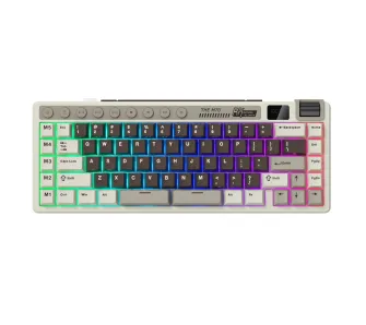 Klawiatura mechaniczna Royal Kludge RK-M70 Mocha Grey Cream Switch Beżowo-Brązowy