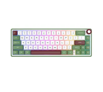 Klawiatura mechaniczna Royal Kludge RK-R65 Green Sand Chartreuse Switch Biało-Zielony