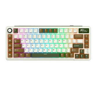 Klawiatura mechaniczna Royal Kludge RK-L75 BG Linear Cream Switch Zielono-Brązowy