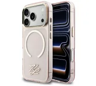 Karl Lagerfeld IML KL Script Logo MagSafe do iPhone 17 Pro Max Różowy