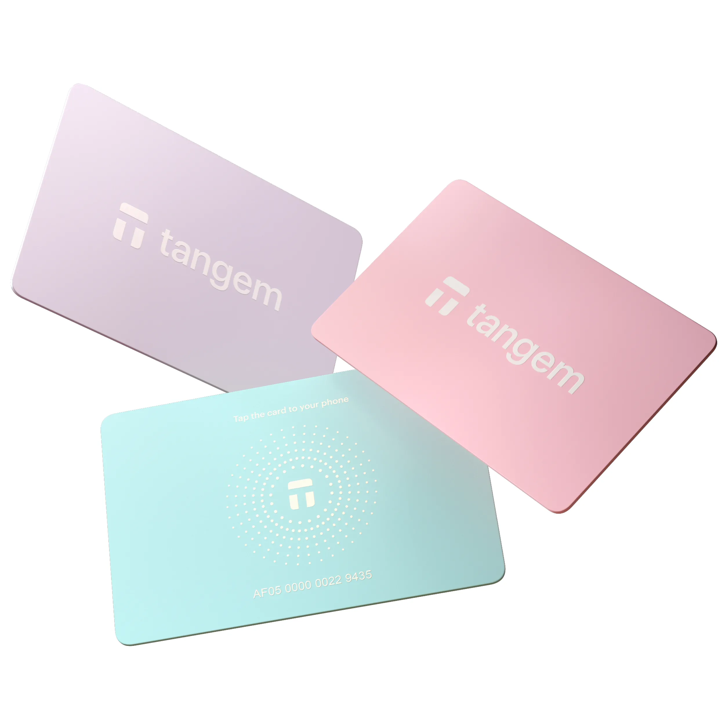 Portfel kryptowalut Tangem Wallet 3 Card Set Blush Sky 3szt.