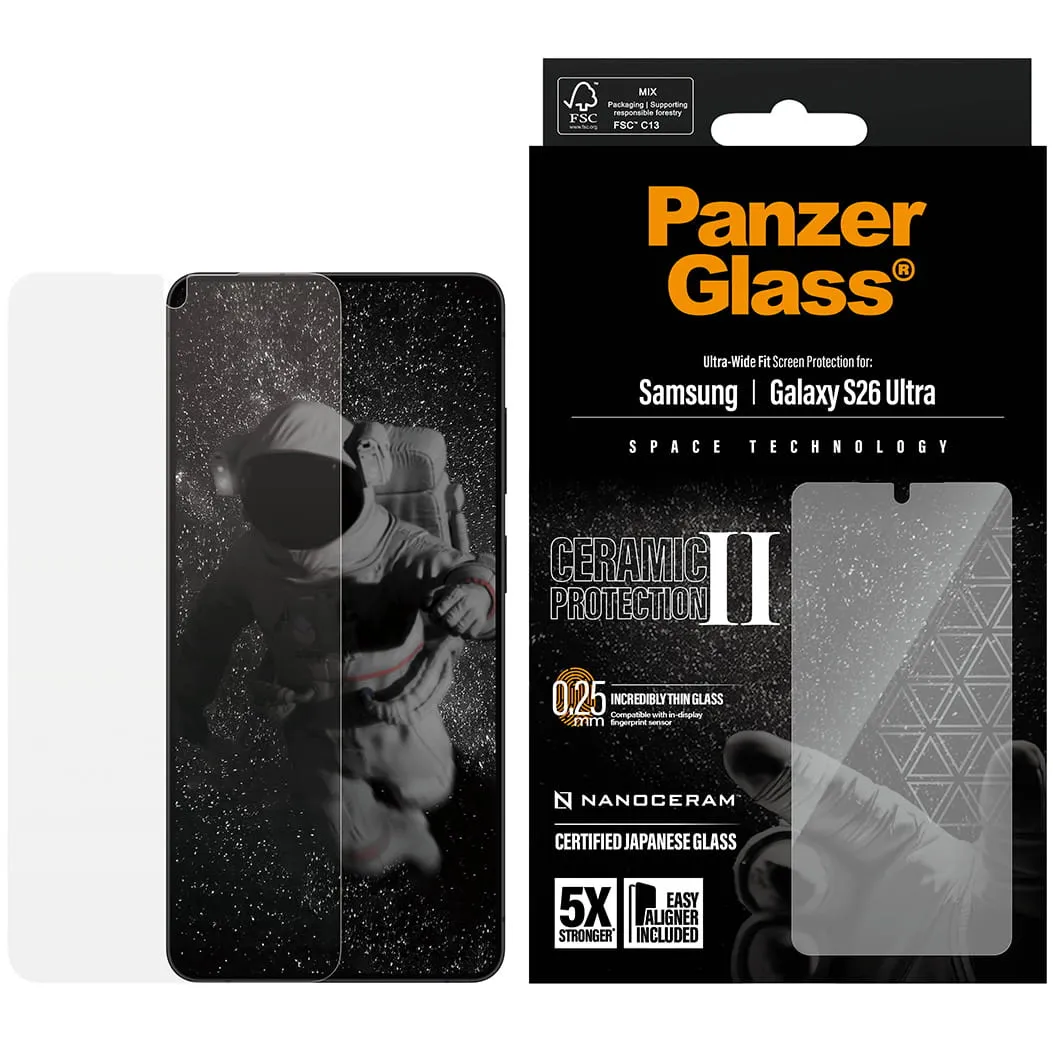 Szkło hartowane PanzerGlass Ultra-Wide Fit EasyAligner do Galaxy S26 Ultra