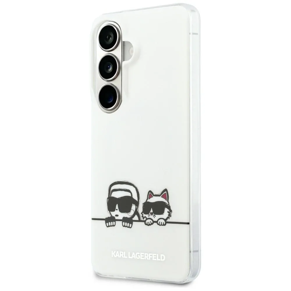 Etui Karl Lagerfeld IML Peekaboo Karl&Choupette MagSafe do Galaxy S26 Przezroczysty