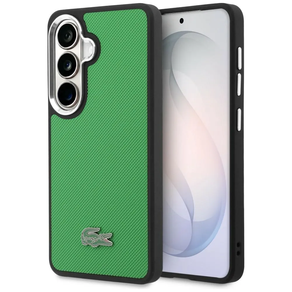 Lacoste Full Wrap Petit Pique MagSafe do Galaxy S26+ Zielony