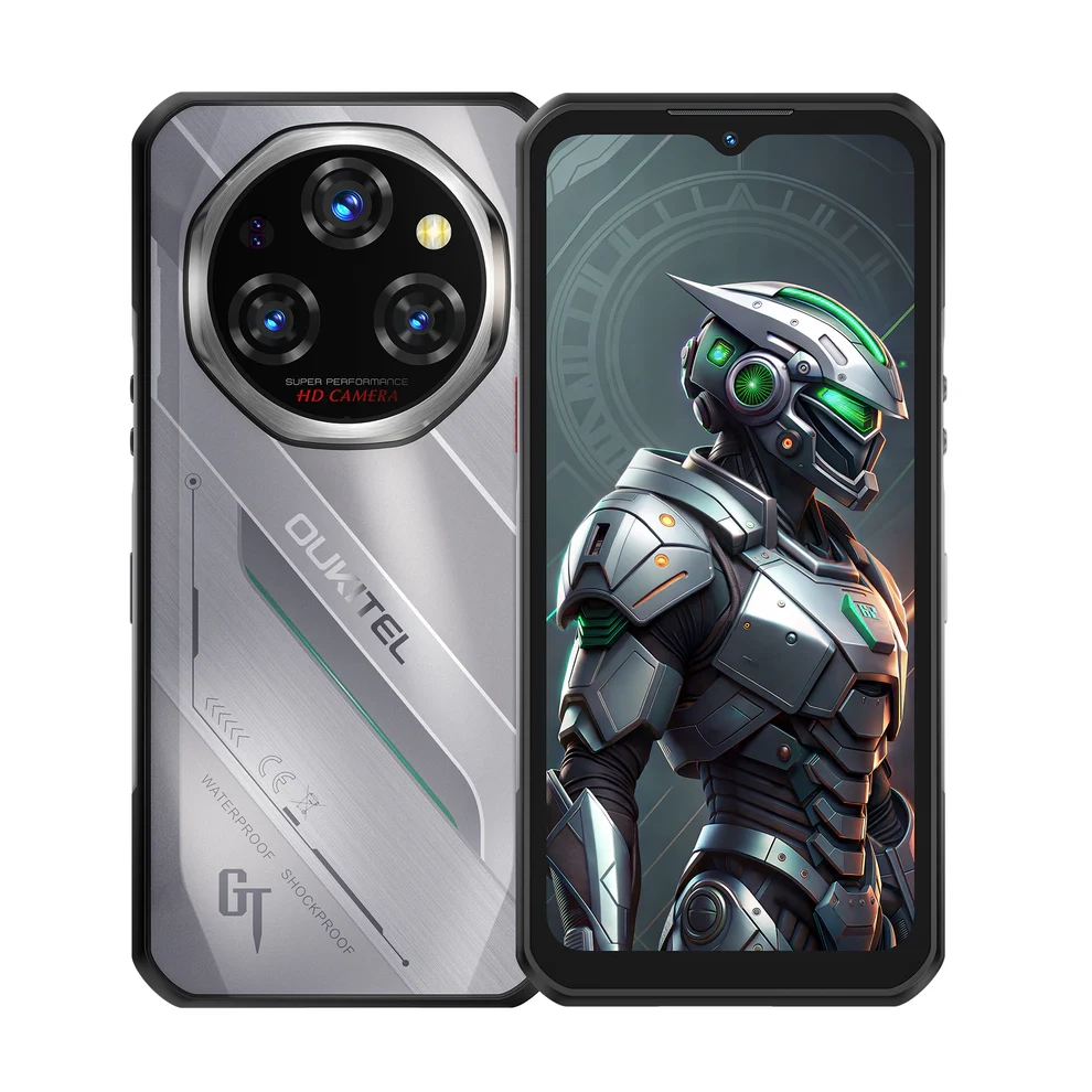 Smartfon Oukitel WP62 5G 8/256GB 6,6" 120Hz 108Mpix Srebrny