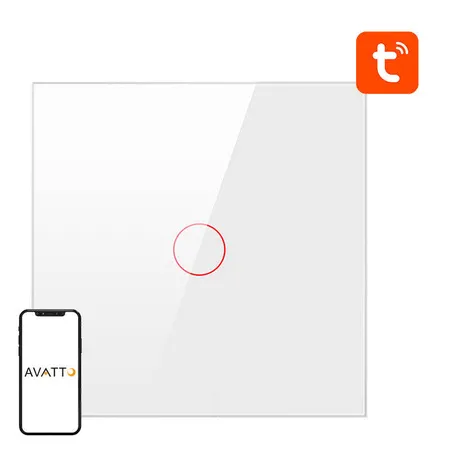 Inteligentny włącznik Avatto ZigBee ZTS02-EU-W1 TUYA Biały