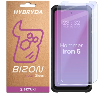 Szkło hybrydowe Bizon Glass Mule Duo do Hammer Iron 6 5G/6 2 sztuki