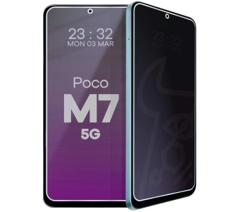 Szkło hybrydowe Bizon prywatyzujące Glass Mule Shadow do Xiaomi POCO M7 5G
