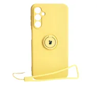Bizon Silicone Ring Sq do Galaxy A24 4G Żółty