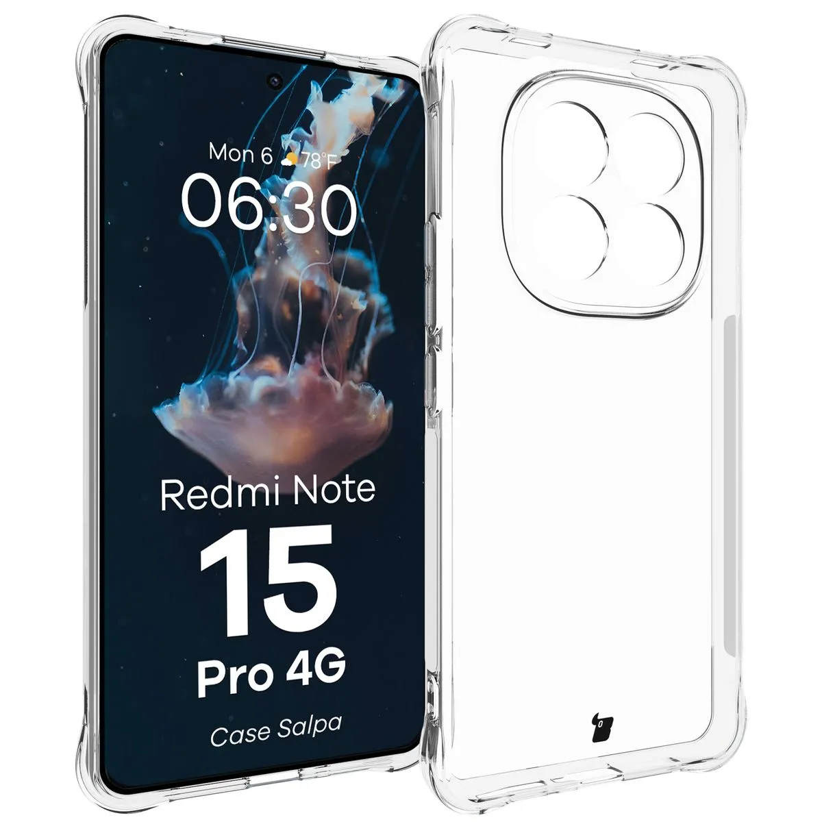 Etui Bizon Salpa do Xiaomi Redmi Note 15 Pro 4G Przezroczysty