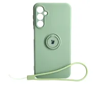 Bizon Silicone Ring Sq do Galaxy A24 4G Zielony