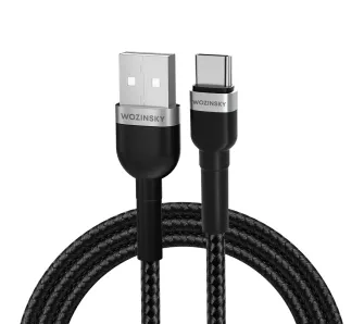 Kabel Wozinsky WNBAC2 2.4A USB-A do USB-C 2m Czarny