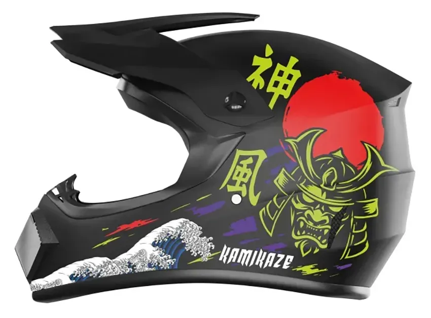 Kask Kamikaze AKC205 Katana L Czarno-niebieski