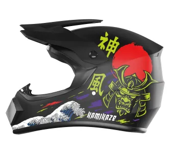 Kask Kamikaze AKC205 Katana L Czarno-niebieski