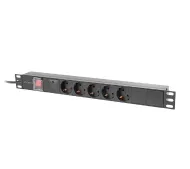 Lanberg RACK PDU 1U 16A 5x 230V Czarny 2m