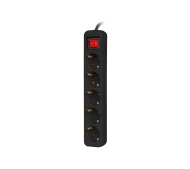 Lanberg PS1-05F-0150-BK 5 gniazd 1,5m Czarny
