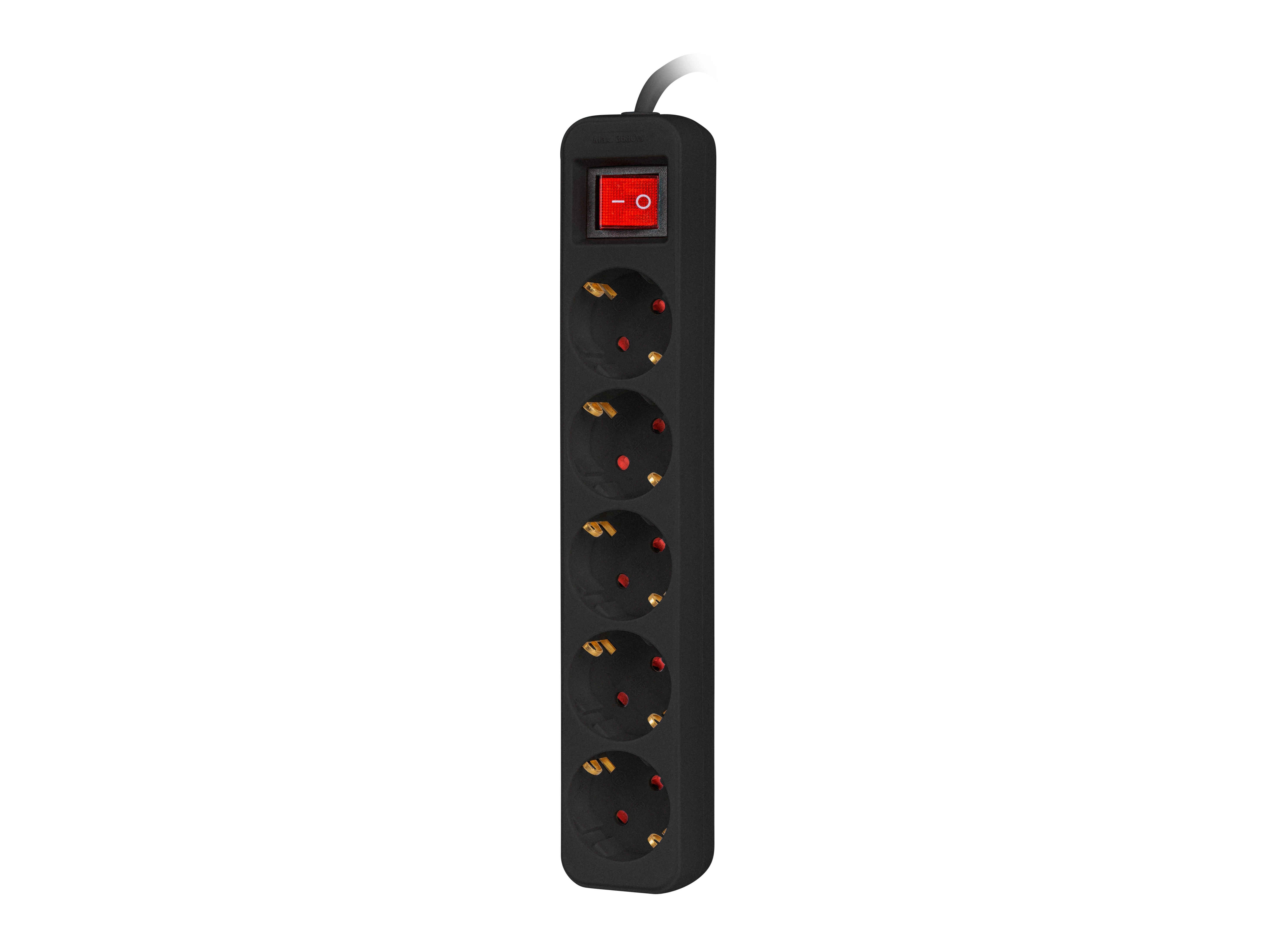 Listwa Lanberg PS1-05F-0150-BK 5 gniazd 1,5m Czarny