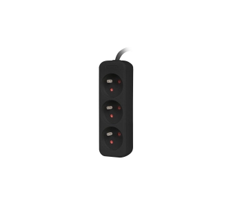 Przedłużacz Lanberg PS0-03E-0150-BK 3 gniazda 1,5m Czarny