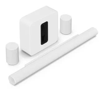 Soundbar Sonos ARC Ultra Wi-Fi Bluetooth AirPlay Dolby Atmos + Głośniki Sonos Era 100 + Subwoofer Sonos SUB 4 Biały