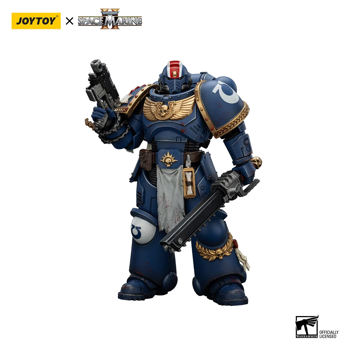 Figurka Joy Toy Warhammer 40k Space Marine 2 Ultramarines Lieutenant Titus Collectors Edition