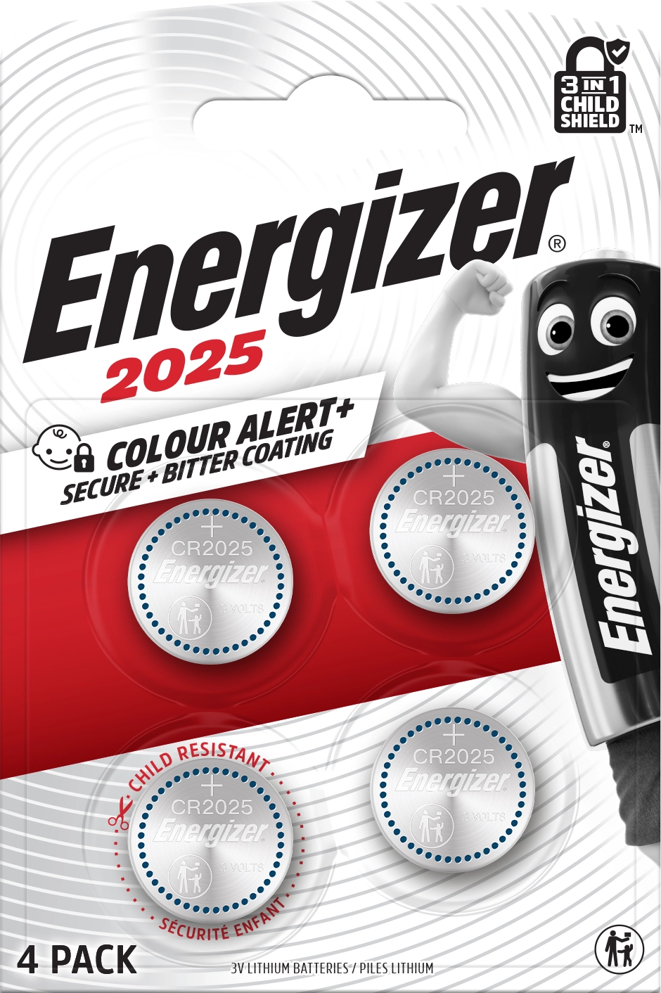 Baterie Energizer Secure Child 3w1 CR2025 4 szt.