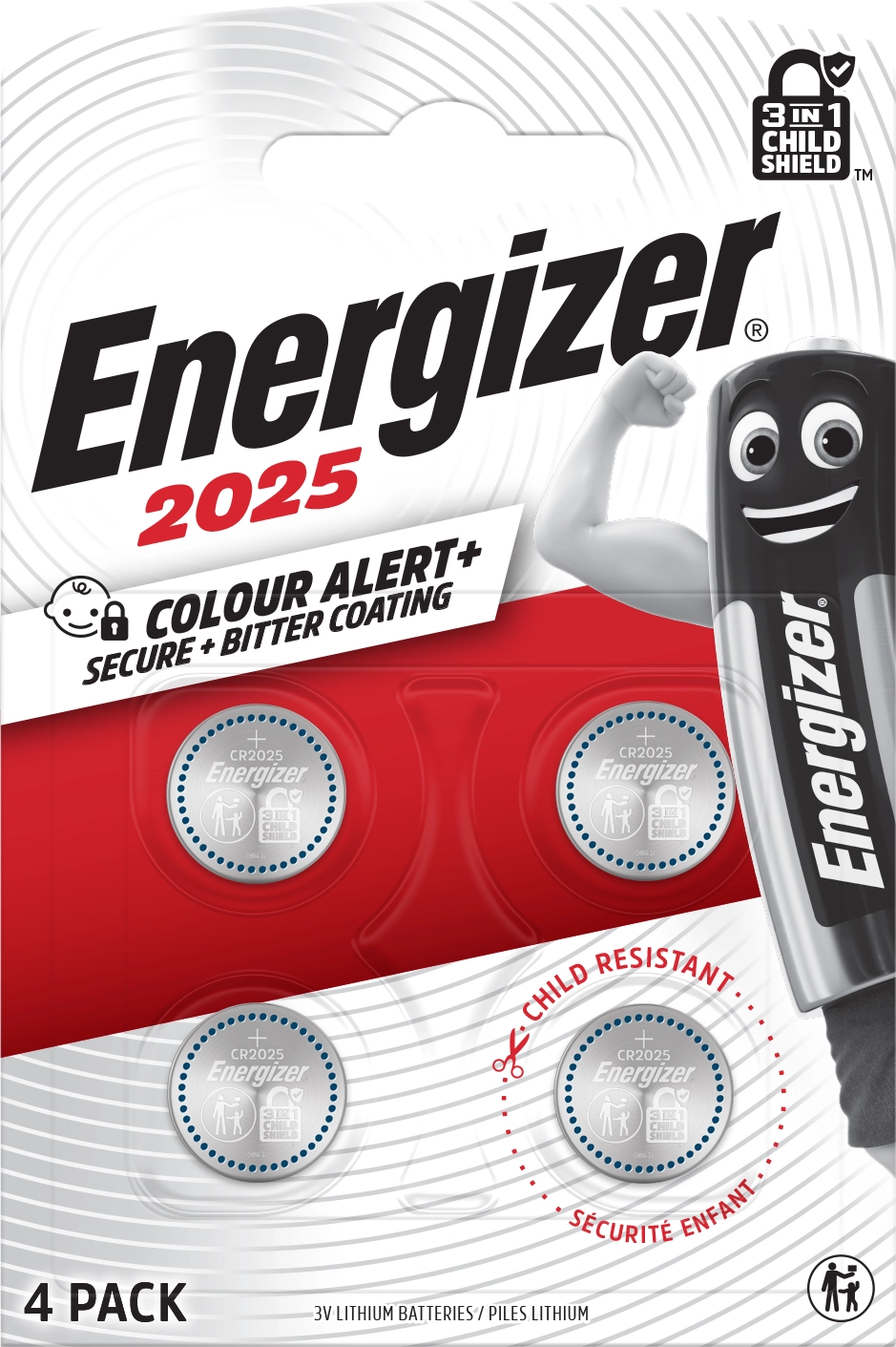 Baterie Energizer Secure Child 3w1 CR2025 4 szt.