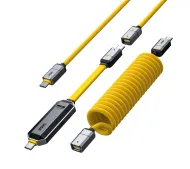 AOHI Zestaw Kabli USB-C z pamięcia Flash AOHi The Future Magflash 2in1 512GB 240W Żółty