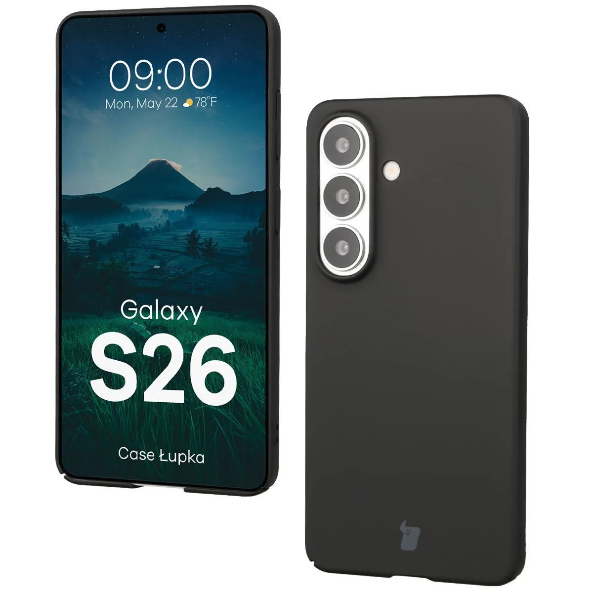 Etui Bizon Case Łupka do Galaxy S26 Czarny
