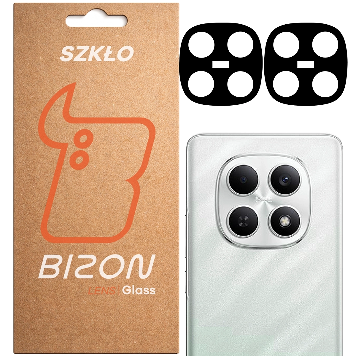 Szkło ochronne Bizon na aparat Glass Silk Lens do Xiaomi Redmi Note 15 4G 2 sztuki