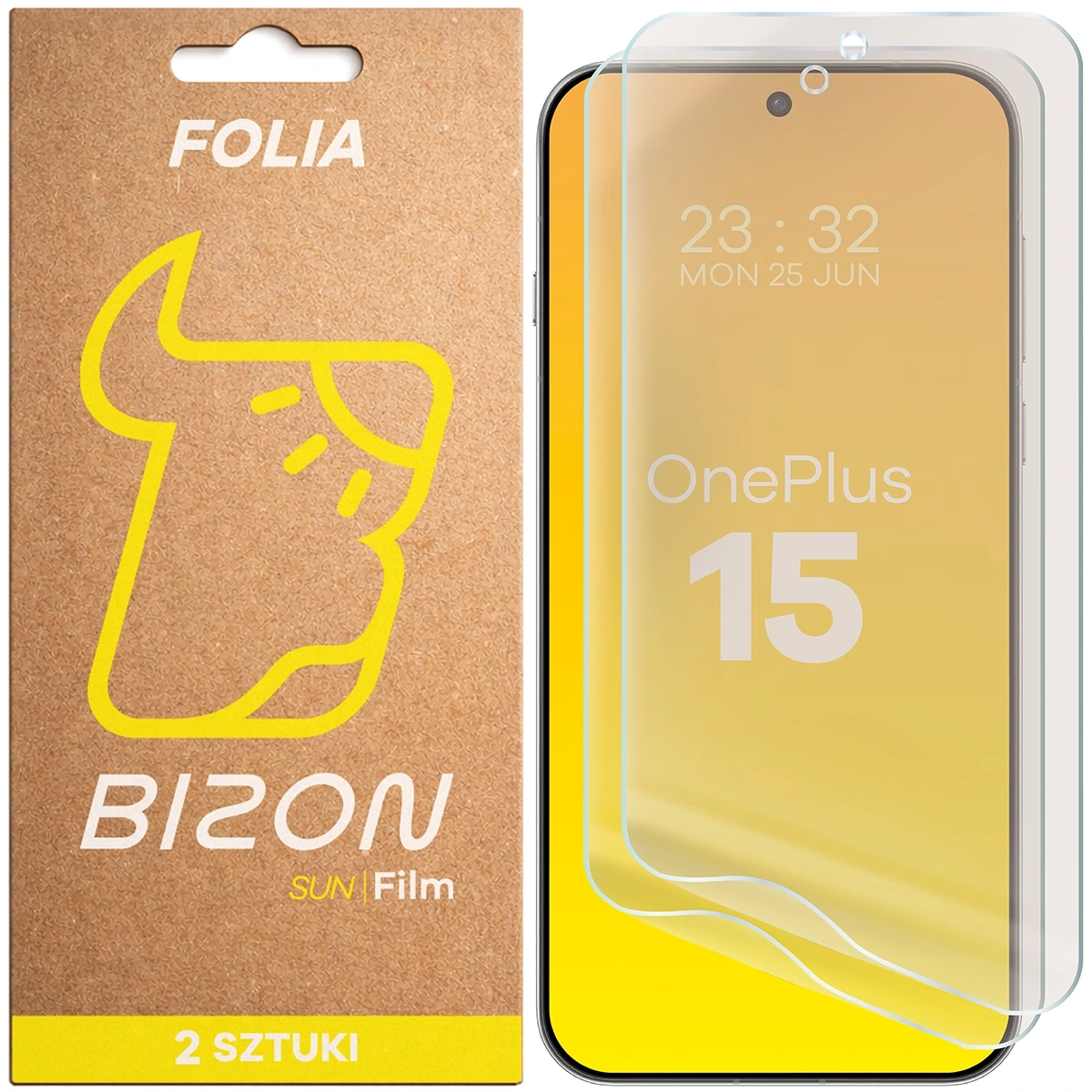 Folia ochronna Bizon matowa Film Sun Duo do OnePlus 15 2 sztuki