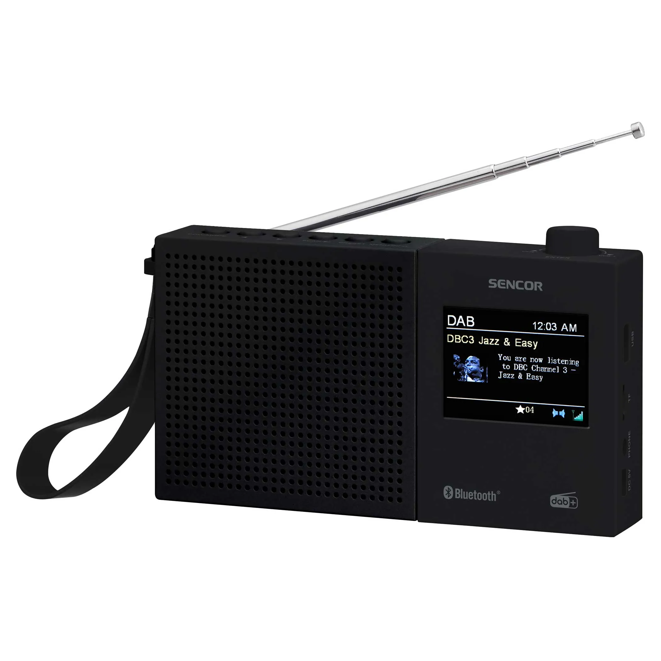 Radioodbiornik Sencor SRD 7790B Radio FM DAB+ Bluetooth Czarny