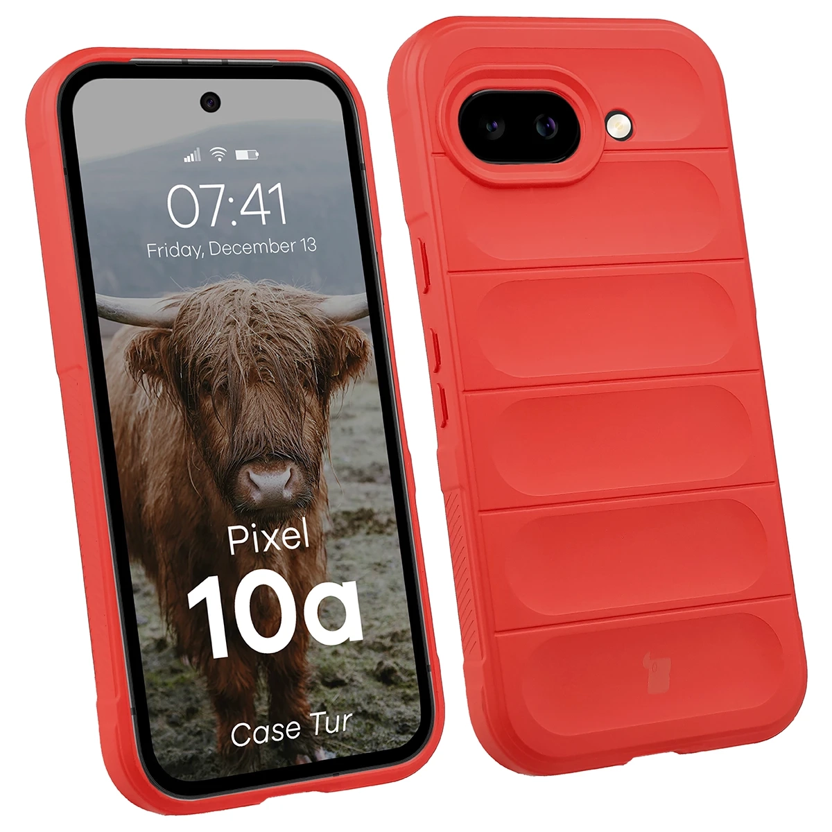 Etui Bizon Case Tur do Google Pixel 10a Czerwony