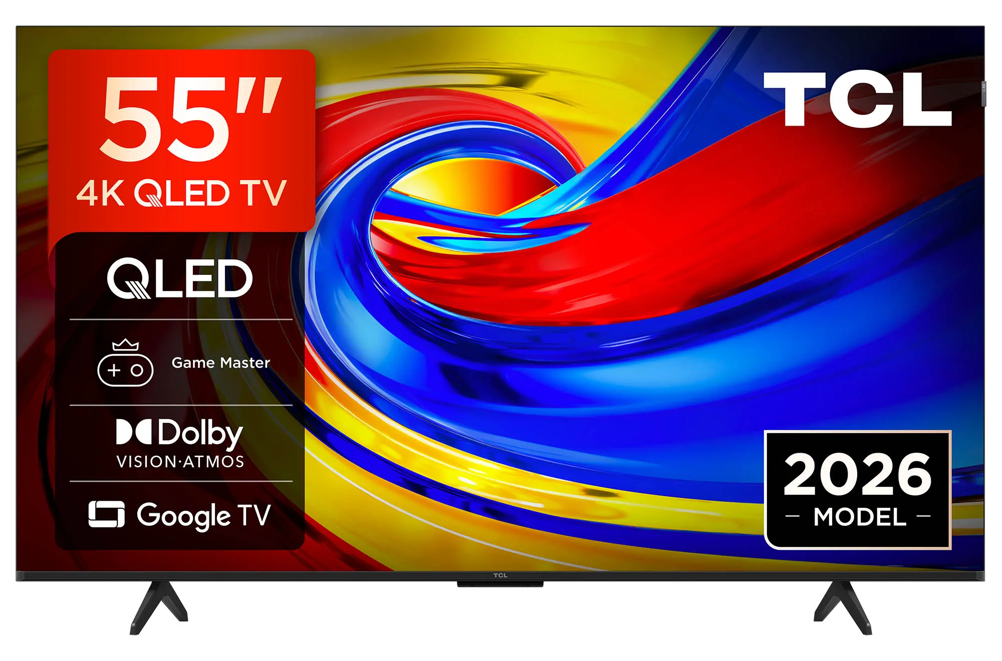TCL 55P7L 55" QLED 4K Google TV Funkcje AI Dolby Vision Dolby Atmos HDMI 2.1 DVB-T2