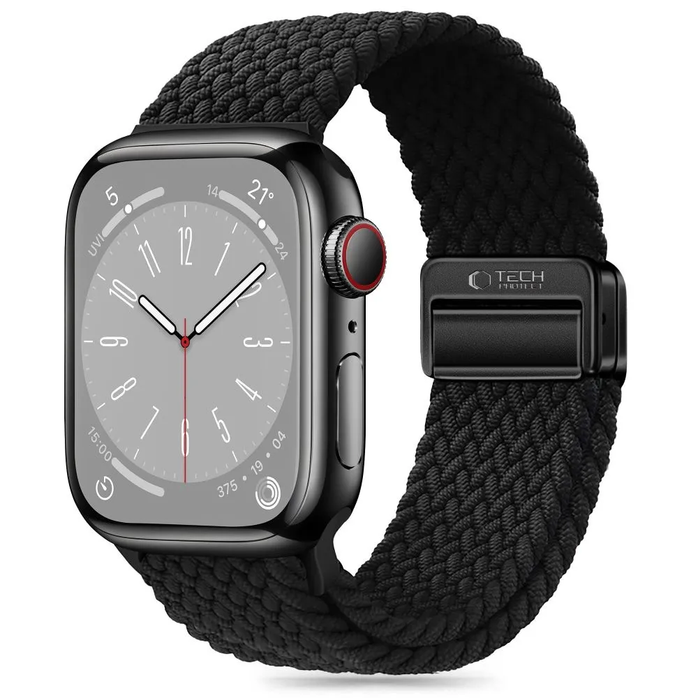 Pasek Tech-Protect Nylonmag do Apple Watch 42/44/45/49mm Czarny
