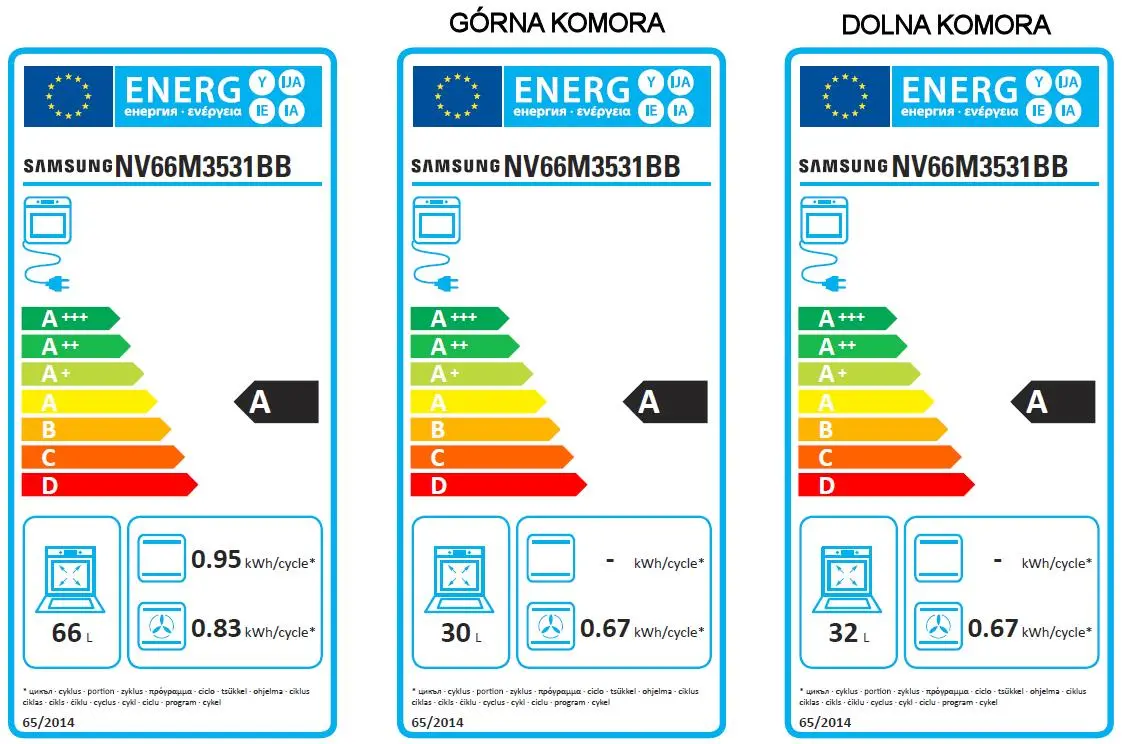 Piekarnik elektryczny Samsung Dual Cook NV66M3531BB Termoobieg Czarny
