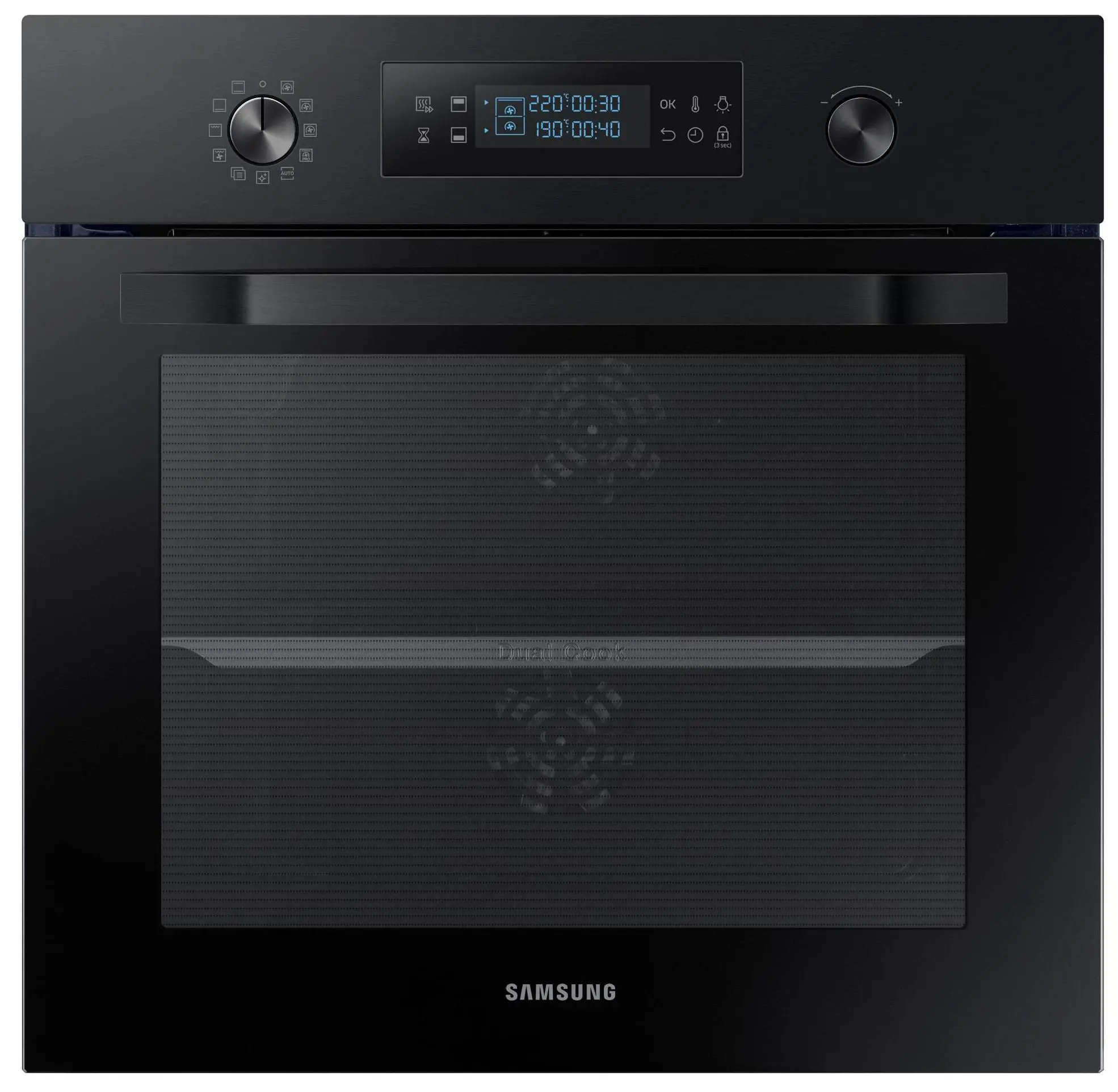 Piekarnik elektryczny Samsung Dual Cook NV66M3531BB Termoobieg Czarny