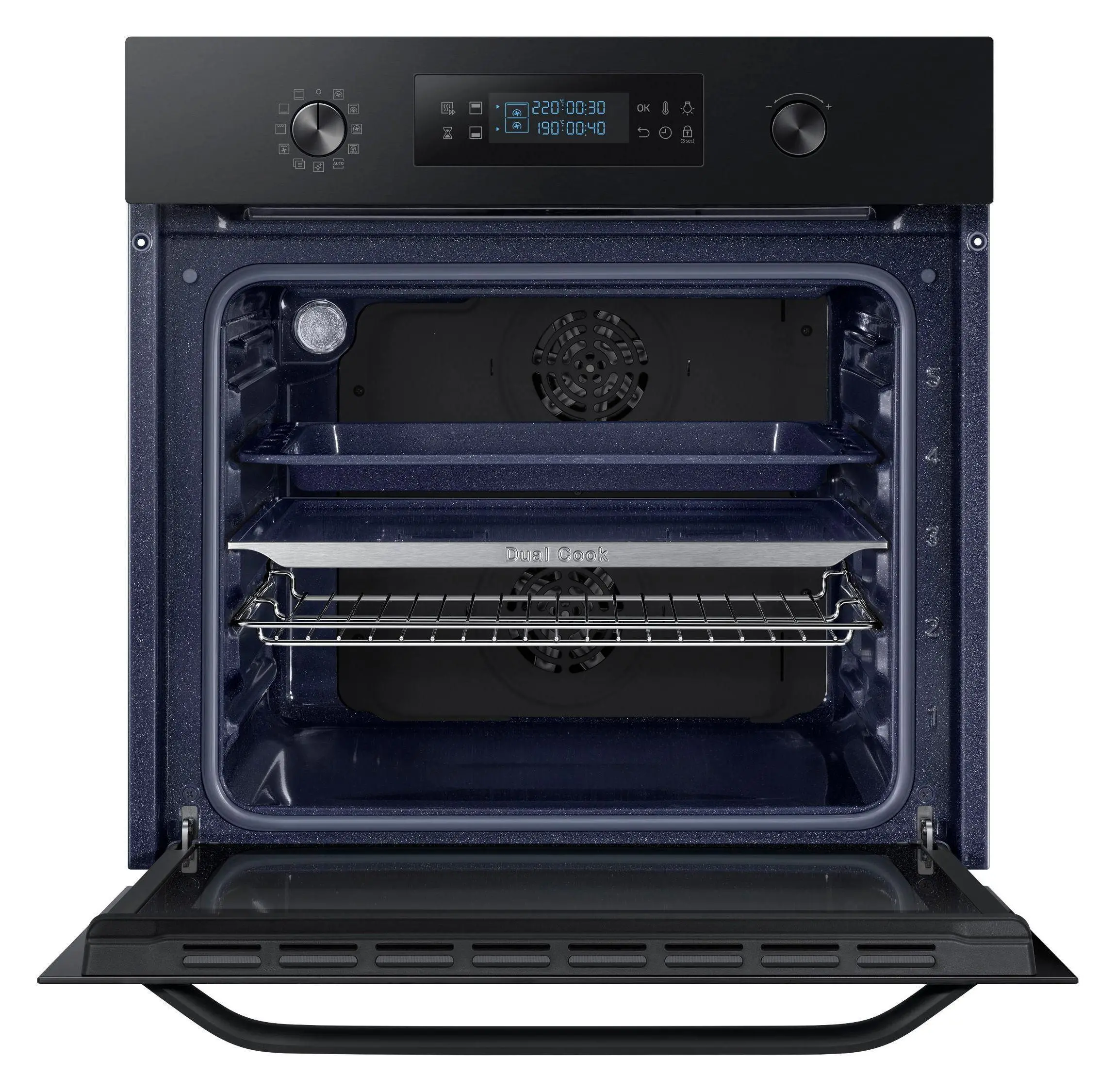 Piekarnik elektryczny Samsung Dual Cook NV66M3531BB Termoobieg Czarny