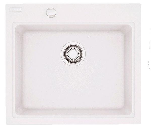 Zlewozmywak Franke Fiji Fig 610-58 - biały - granitowy - wpuszczany w blat