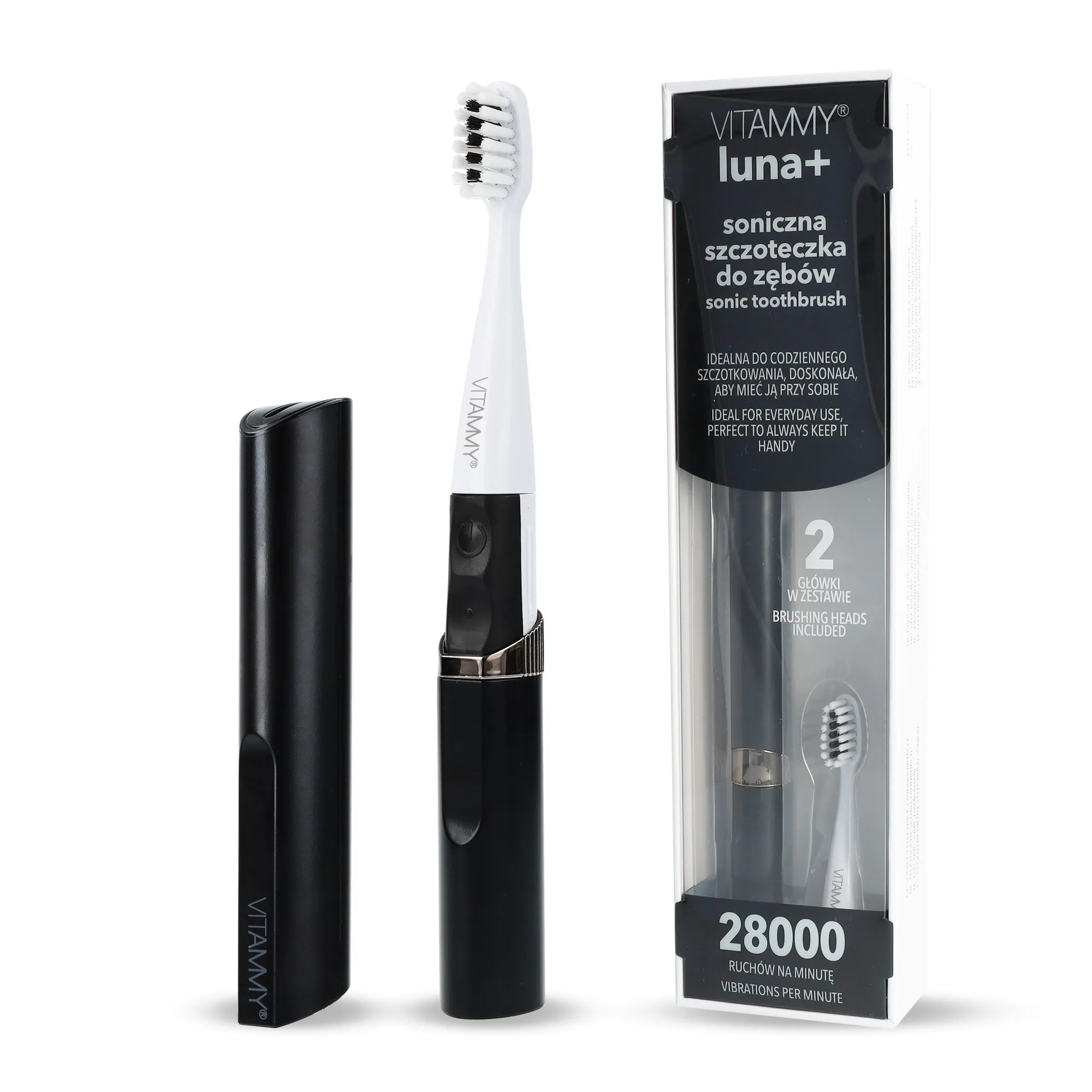 Szczoteczka soniczna Vitammy Luna+ Czarny