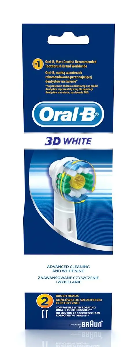 Końcówka do szczoteczki Oral-B 3D White 2szt.