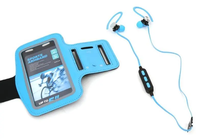 Słuchawki bezprzewodowe Platinet PM1075BL  + etui Dokanałowe Niebieski