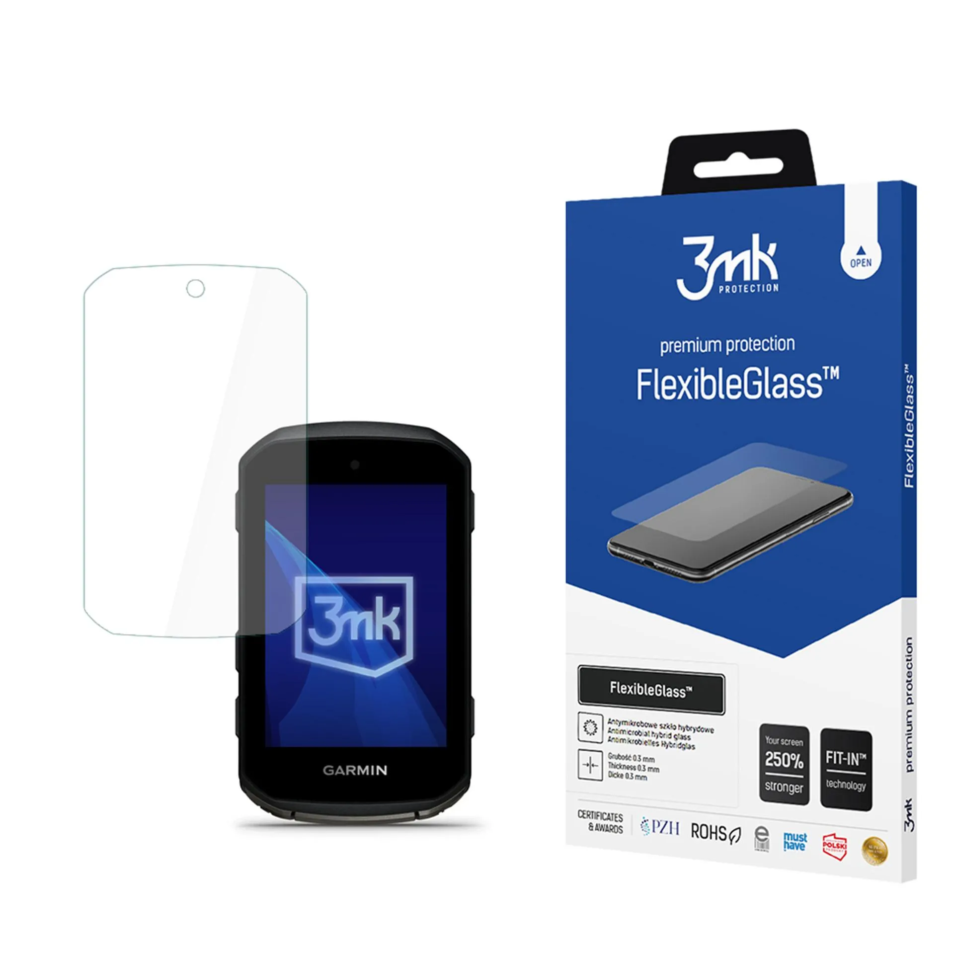Szkło hybrydowe 3mk FlexibleGlass do Garmin Edge 550/ Edge 850