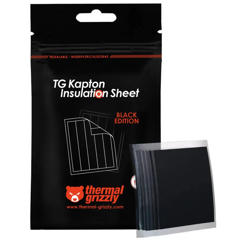 Osłona Thermal Grizzly TG Kapton Insulation Sheet Black 50szt.