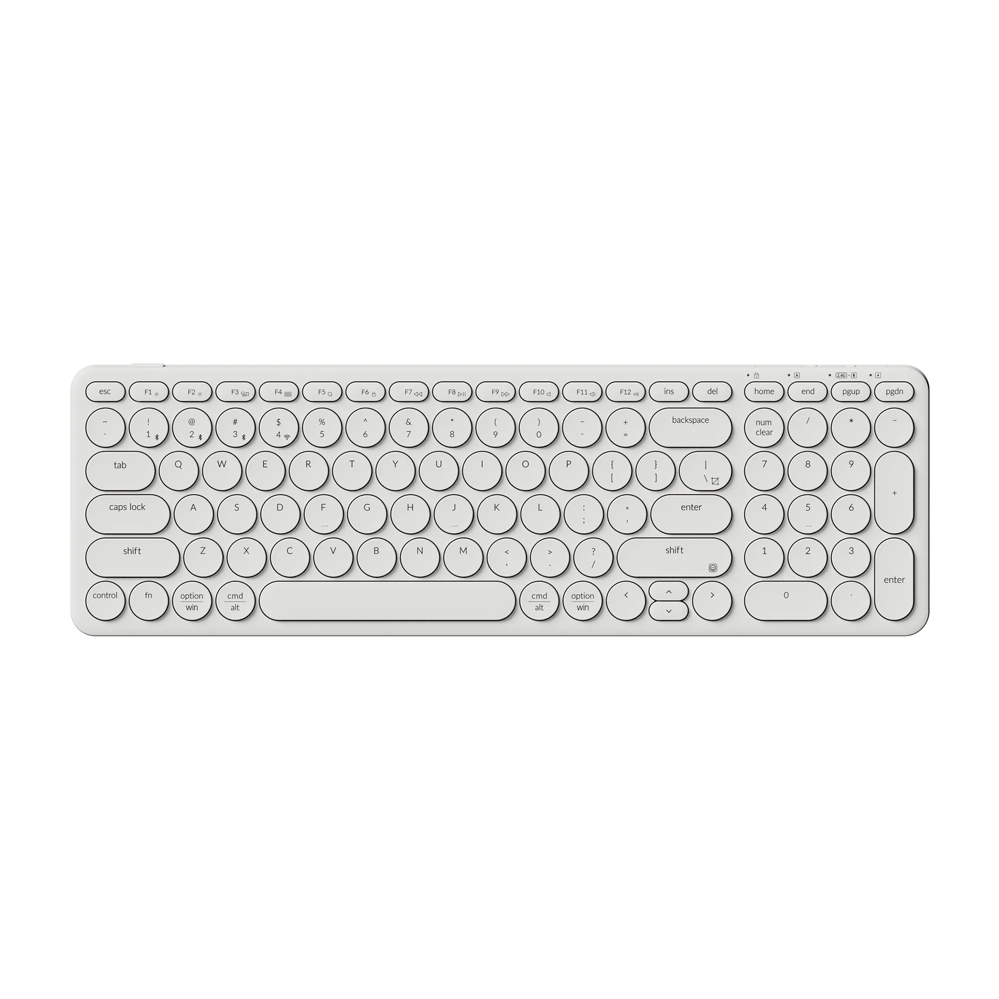 Klawiatura nożycowa Keychron B4 Pro Ultra-Slim Biały