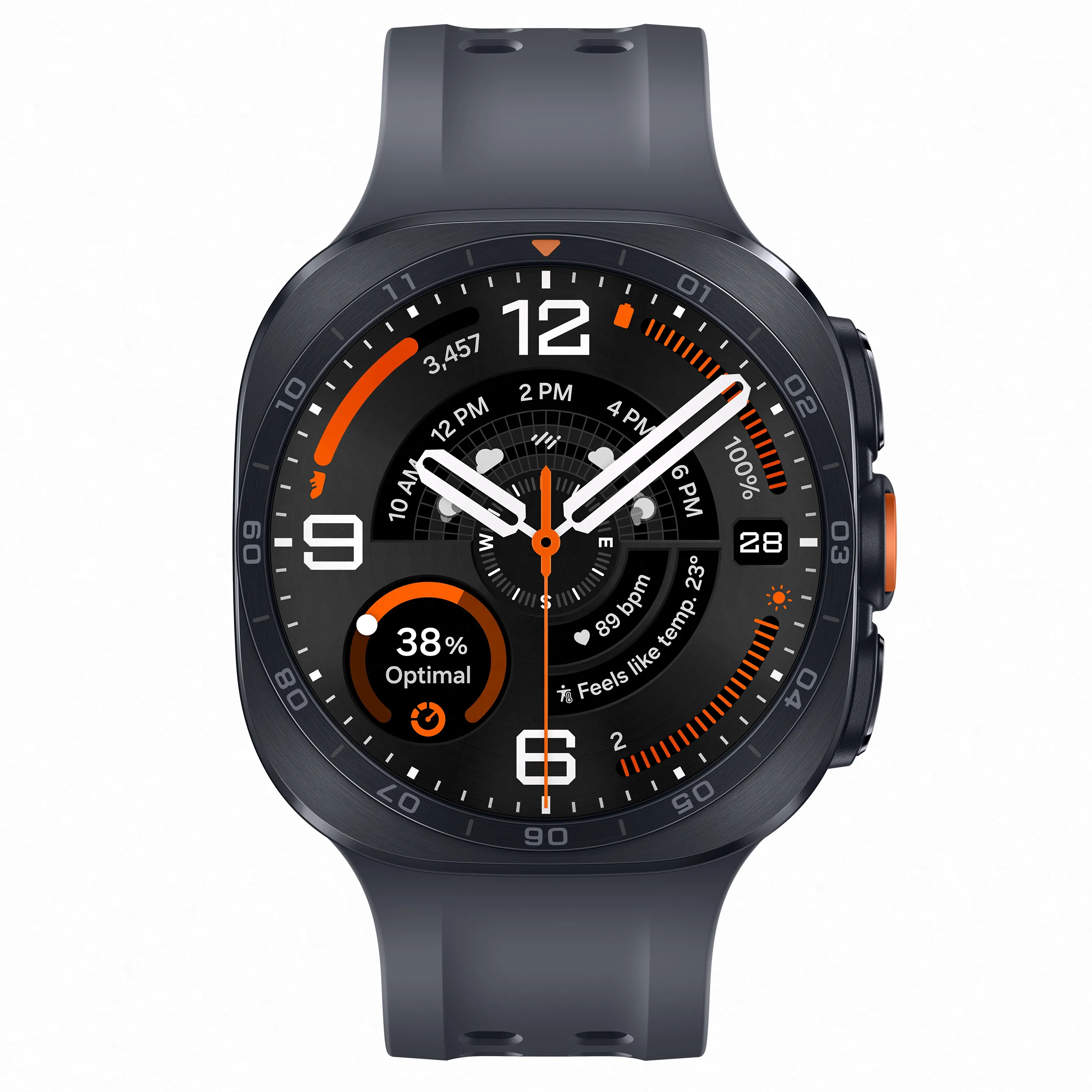фото Смарт-часы Samsung Galaxy Watch Ultra2 Titanium Grey 47mm LTE Marine Band Black S/M/L (SM-L715FZKA) 1