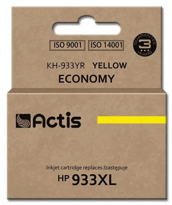 Tusz Actis KH-933YR (zamiennik 933XL) Żółty 13 ml