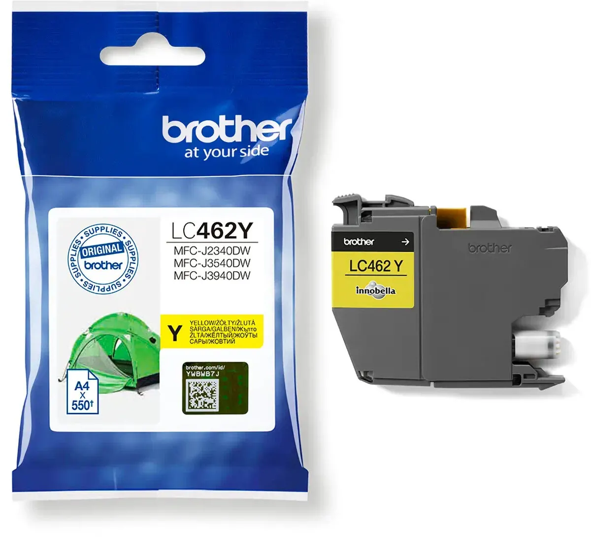 Tusz Brother LC462Y Żółty 7,2 ml